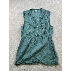 Converse One Star Womens S Green Babydoll Tank Cottagecore Coquette Boho Peasant